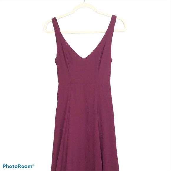 SMYM Jenn Maxi Dress in Merlot Chiffon nwot - Picture 4 of 14